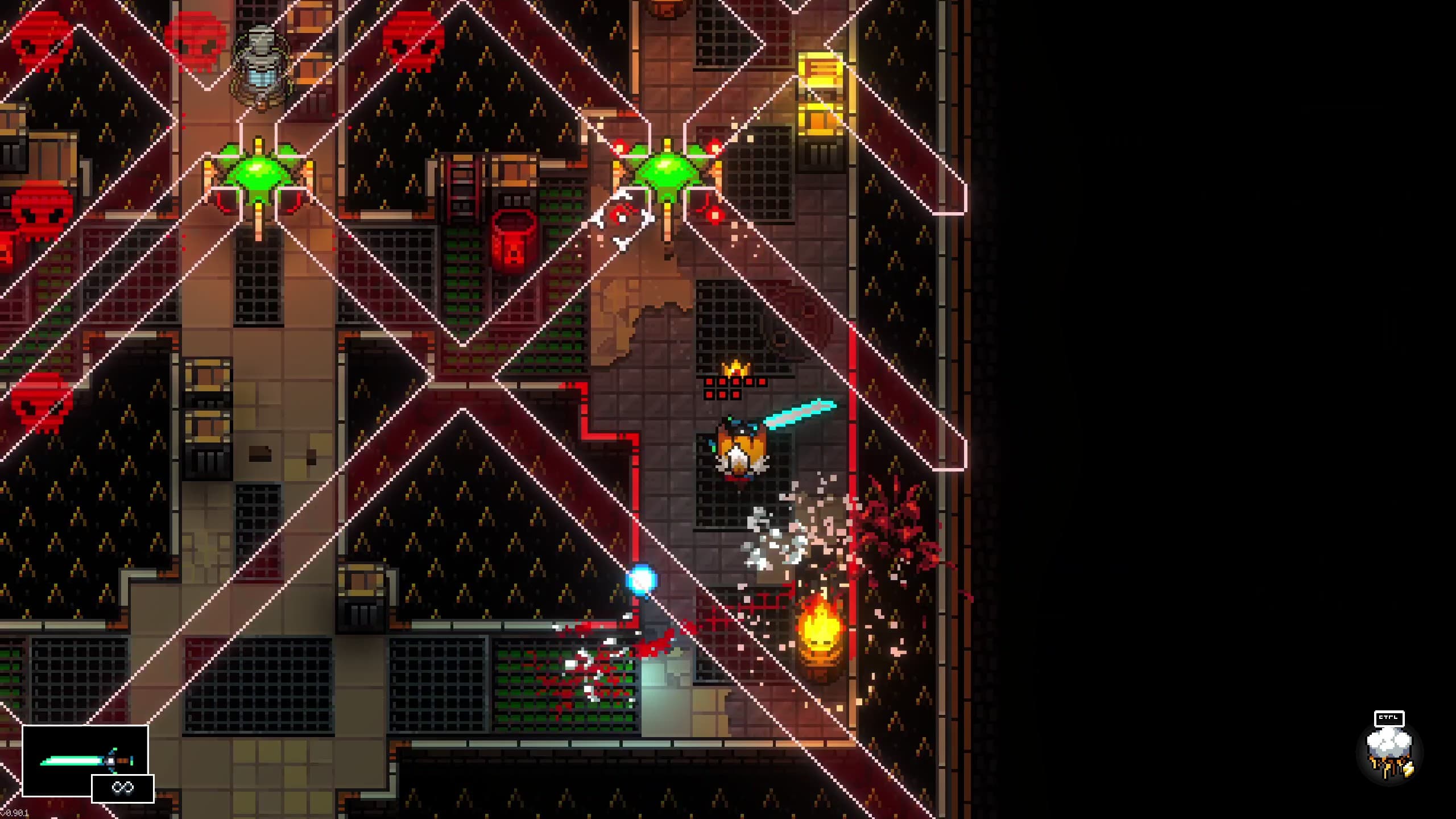 Mission Delta lab combat gameplay screenshot